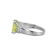 Green And White Cubic Zirconia Platinum Over Silver August Birthstone
Ring 6.98ctw