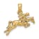 14K Yellow Gold Jockey on Jumping Horse Charm
