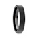 SAN ANTONIO Flat Black Tungsten Carbide Band with Brushed Finish 4mm