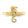 14K Yellow Gold Adjustable Seahorse Toe Ring