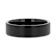 SAN ANTONIO Flat Black Tungsten Carbide Band with Brushed Finish 6mm