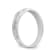 Rhodium Over 14K White Gold AA Quality Trio Ladies Wedding Band