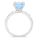 Sky Blue Topaz & Diamond 10K White Gold Ring 3.9ctw