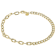 Italian Gemella Curb Link Bracelet In Solid 14K Yellow Gold 4.5mm 8 Inch