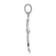 Rhodium Over 14k White Gold Diamond Cross Pendant
