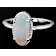 Ethiopian Opal Solitaire Ring In Sterling Silver 1.20ct