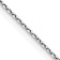 Rhodium Over 14k White Gold 0.65mm Solid Diamond-Cut Round Open Link
Cable 24 Inch Chain