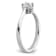 Rhodium Over 14K White Gold Lab Grown Diamond Engagement Ring