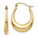 14k Yellow Gold 1/2" Polished Hoop Earrings
