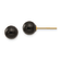 14K Yellow Gold Onyx Bead Earrings