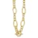 18K Yellow Gold Oval Link 18-inch Toggle Necklace