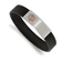 Black Silicone and Stainless Steel Brushed with Red Enamel Stretch
Medical ID Bracelet