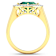 Cushion Cut Green Emerald and White Diamond 14K Yellow Gold Halo Ring
2.31 ctw