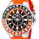 Invicta Aviator 52mm Black Dial Orange Silicone Strap Quartz Watch