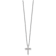 Rhodium Over 10k White Gold 0.25 ctw Diamond Cross Pendant with 18 inch
Cable Chain