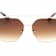 Prive Revaux One Champagne Gold Tone Round Frame / Merlot Brown Gradient
Lenses Sunglasses