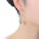 Two-Tone Heart Dangle Hoop Earrings In Sterling Silver And 18K Rose Gold
Over Sterling Silver