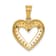 14K Two-tone Gold Diamond Heart Pendant