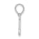 Sterling Silver Polished Block Initial -J- Pendant
