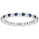 Sapphire Color CZ Eternity Band Ring In Sterling Silver 1.76ctw