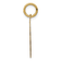 14K Yellow Gold Number 1 GODFATHER Charm