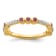 14K Yellow Gold Stackable Expressions Rhodolite Garnet and Diamond Ring 0.285ctw