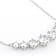 Graduated Moissanite Necklace In Platinum-Enhanced Sterling Silver