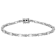 White Zircon Tennis Bracelet In Sterling Silver 5.56ctw