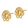 14k Yellow Gold Polished 15mm Love Knot Stud Earrings