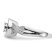 Rhodium Over 14K White Gold Diamond Cluster Engagement Ring 0.39ctw