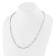 14K White Gold Polished Fancy Link Necklace
