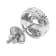 White Cubic Zirconia 14k White Gold Earrings With Velvet Gift Box 1.20ctw
