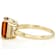 Citrine Rectangular Octagonal And White Zircon Ring In 18K Gold Over
Sterling Silver 3.11ctw