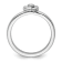 Sterling Silver Stackable Expressions White Topaz Heart Ring 0.08ctw