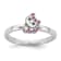 Rhodium Over Sterling Silver Multi-color Enameled Cat Children's Ring