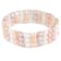 6-7mm Multicolor Cultured Freshwater Pearl Silver  Bracelet