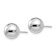 Rhodium Over 14k White Gold Polished 9mm Ball Stud Earrings