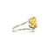 Citrine and White Topaz Sterling Silver Ring