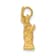 14k Yellow Gold Textured Statue Of Liberty Charm Pendant