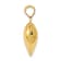 14k Yellow Gold 3D Polished Puffed Heart Pendant