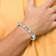 Titanium with 14K Inlay Brushed and Polished 8.5-inch Bracelet