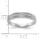 Rhodium Over 14K White Gold Diamond Trio Ladies Wedding Band 0.10ctw