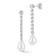 Rachel Zoe Freshwater Pearl CZ Tennis Drop Earrings in Rhodium Over
Sterling Silver