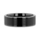 VULCAN Flat Black Tungsten Ring with Brushed Center & Polished Edges 7mm