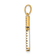 14K Yellow Gold Diamond Letter K Initial Pendant