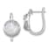 Rhodium Over 14k White Gold Moon and Star Hinged Hoop Earrings with
Moonstone and Diamonds