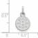 Rhodium Over Sterling Silver NHL LogoArt Boston Bruins Extra Small Pendant