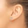 Rhodium Over 14K Gold Lab Grown Diamond 1 1/2ct. VS/SI GH+, 3 Prong Stud Earrings