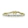 CZ Tennis Bracelet In 14K Gold Over Sterling Silver