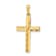 14k Yellow Gold Diamond-Cut Cross Pendant